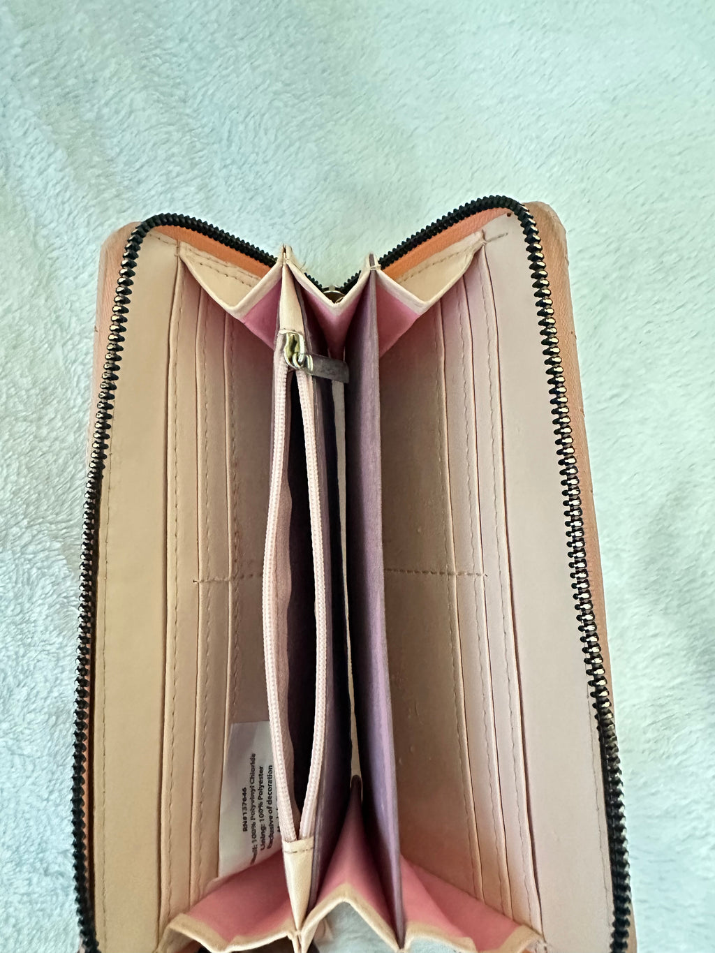 Giselle Paris Pink Quilted Wallet - Y2K Coquette Long Zip Purse