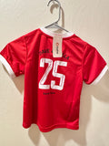 Kids Red Soccer Jersey - Toddler Boys Girls Soccer Team Shirt - 2T 3T 4T 5T